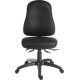 Ergo Comfort Black Leather Wipe Clean Operator Chair